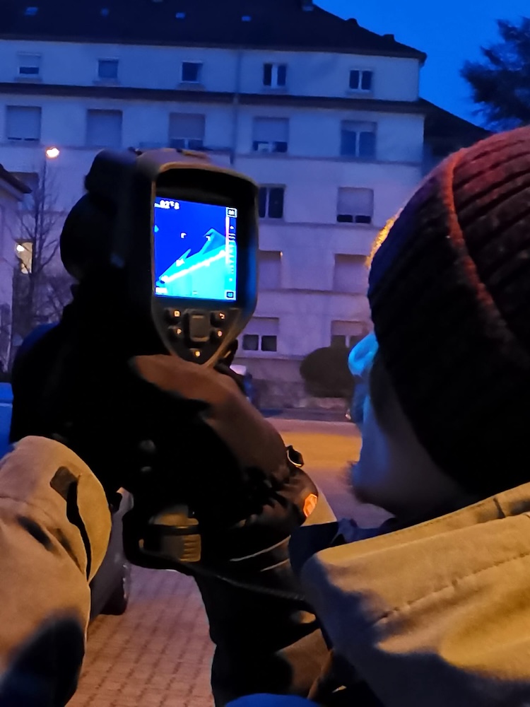 Thermografie-Aufnahmen in der Lohfeldsiedlung